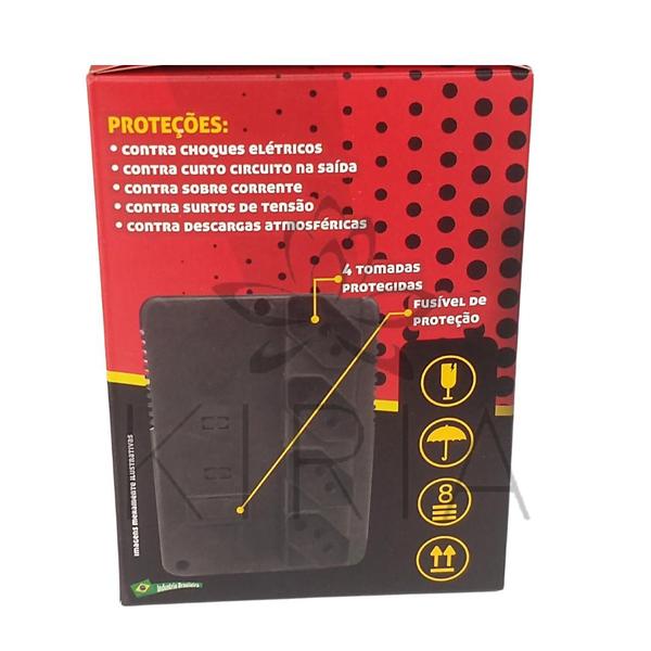 Imagem de Protetor Eletrônico Para Computador Mais Forte 1000va Bi Volt 110/220 Volts