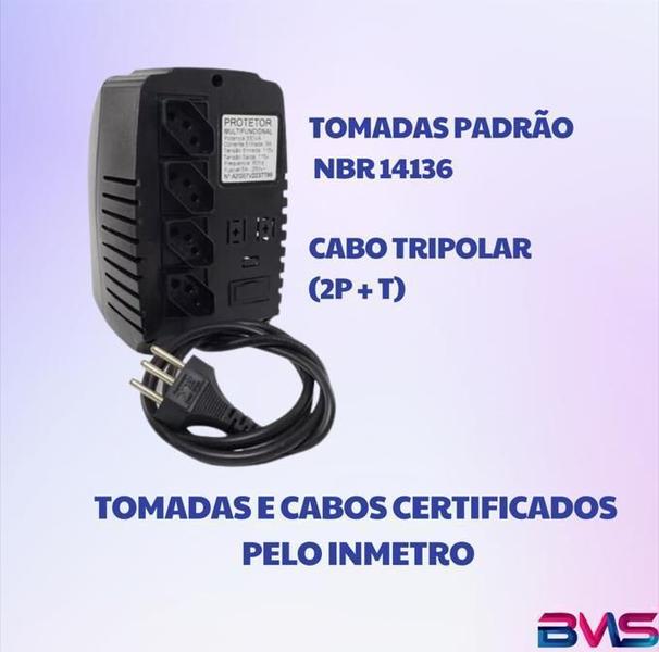 Imagem de Protetor Eletrônico Para Pc 500Va Mono 110/110- Energy Lux