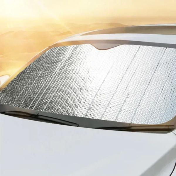 Protetor Escudo Solar Para Para-Brisa Acessório Para Veículo Proteção Uv 130x60cm - Giftutil Imagem de Protetor Escudo Solar Para Para-Brisa Acessório Para Veículo Proteção Uv 130x60cm