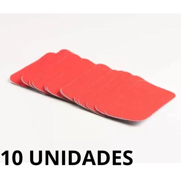 Imagem de Protetor Fixador Adesivo Sensor Libre Glicemia Diabete Freestyle 10un - Vermelho