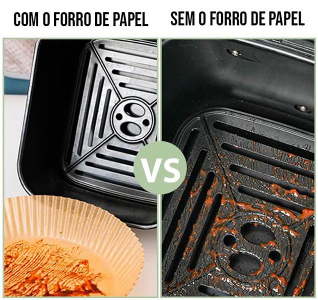 Imagem de Protetor Fritadeira Airfryer Papel Forma Antiaderente 150un