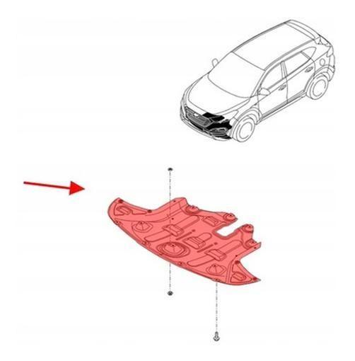 Imagem de Protetor Inferior Carter New Tucson 1.6 16V Gdi 2017 À 2022