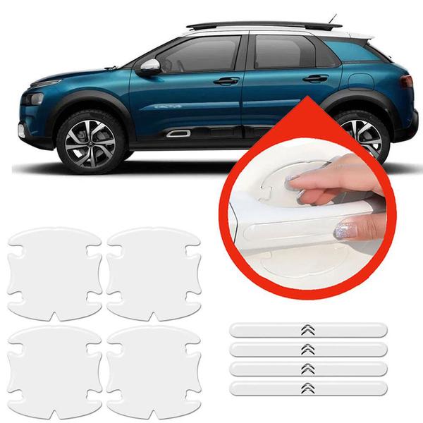 Imagem de Protetor Maçaneta Silicone Incolor Citroen C4 Cactus 18 a 23