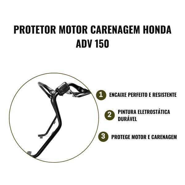 Imagem de Protetor Motor Carenagem Gbs Honda Adv 150