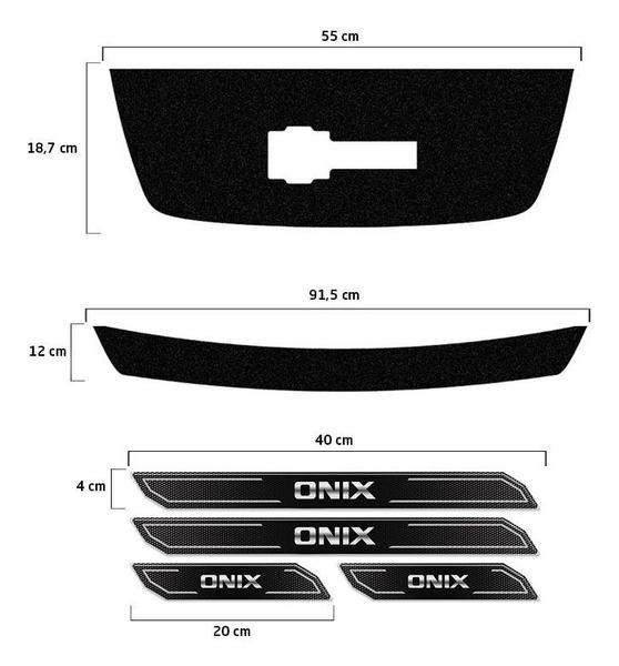 Imagem de Protetor Onix Joy 2017/2019 Adesivo Placa + Soleira Da Porta