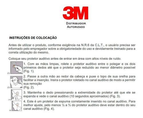 Imagem de Protetor Ouvido Plug 3m Proteção Auricular Kit 10 Pares