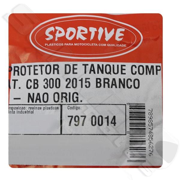 Imagem de Protetor Par Aba Do Tanque Cb300-2015 Branco