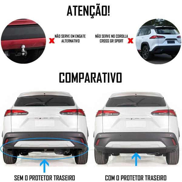 Imagem de Protetor Para-Choque Traseiro Corolla Cross 2021 Em Diante