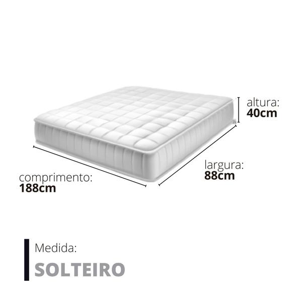 Imagem de Protetor Pillow Top Enchimento Macio - Solteiro