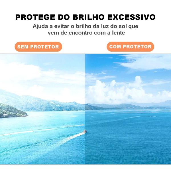 Imagem de Protetor Solar Antirreflexo para Drone DJI Mini 3 Pro - Cinza