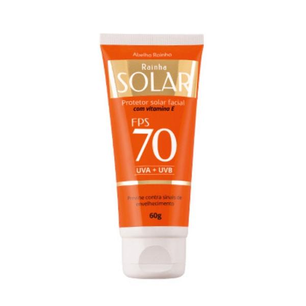 Imagem de Protetor Solar Facial FPS 70 RAINHA SOLAR Abelha Rainha 60G REF 3448