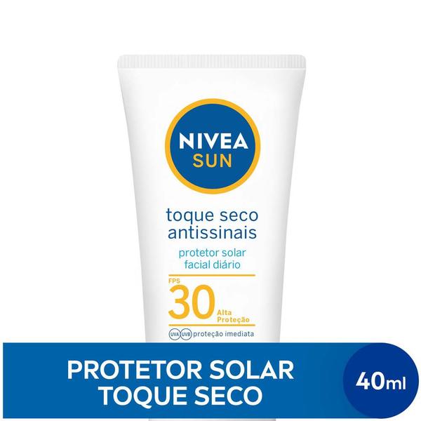 Imagem de Protetor Solar Facial Toque Seco NIVEA Sun - Antissinais FPS30