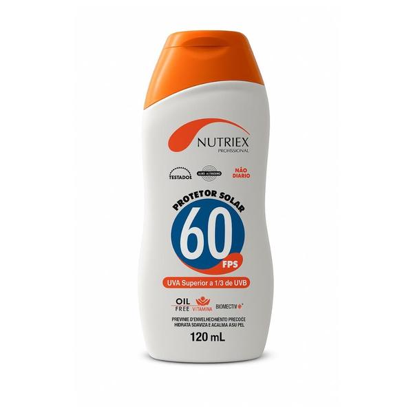 Protetor solar FPS 60 120ML 1/3 UVA - Nutriex Protetor solar FPS 60 120ML 1/3 UVA - Nutriex