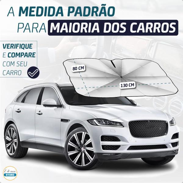 Imagem de Protetor Solar Parabrisa De Carro Para Sol Térmico Uv Automotivo