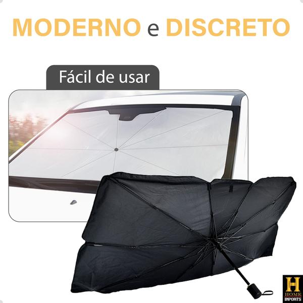 Imagem de Protetor Solar Parabrisa Parasol Carro Proteção Térmica Uv Linha Premium