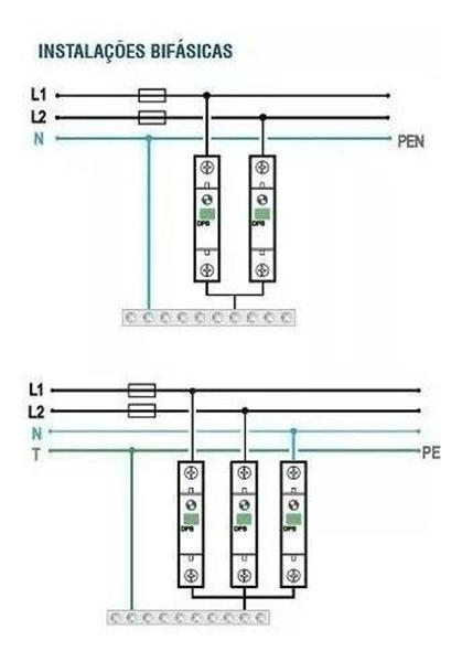 Imagem de Protetor Surto Dps 1p 20ka 275v Bivolt F/n Anti Raio Soprano