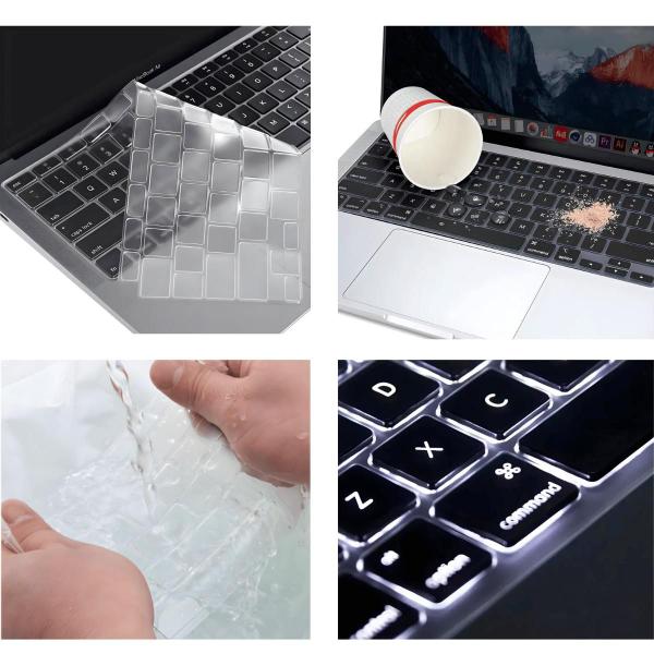 Imagem de Protetor Teclado Compatível MacBook Air 13 Polegadas M1A2337/ A2179 - Ano 2019/ 2021 -Transparente 