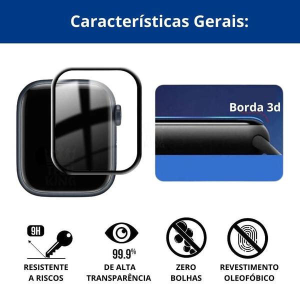 Imagem de Protetor Tela 3D com borda para Watch Series 9 41mm