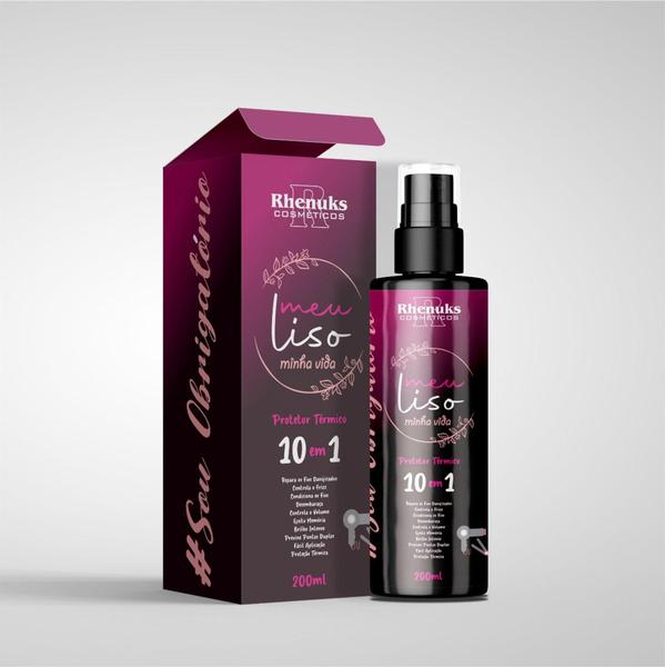 Protetor Térmico Meu Liso Minha Vida Finalizador - Rhenuks Cosméticos Protetor Térmico Meu Liso Minha Vida Finalizador - Rhenuks Cosméticos