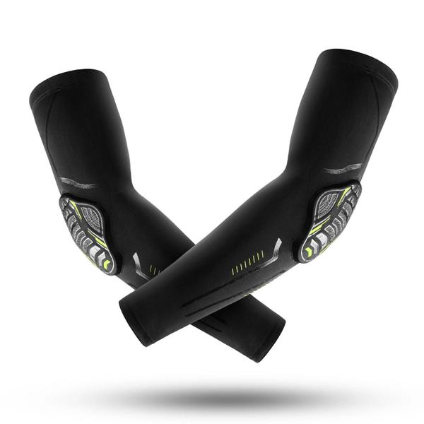 Protetores de Cotovelo Elásticos em Favo de Mel - Absorção de Choque para Basquete e Fitness Imagem de Protetores de Cotovelo Elásticos em Favo de Mel - Absorção de Choque para Basquete e Fitness