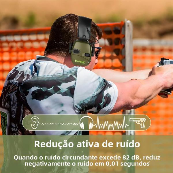 Imagem de Protetores De Ouvido Para Tiro Tático Ao Ar Livre, Redução De Ruído, Proteção Auditiva, 2 Peças, 1