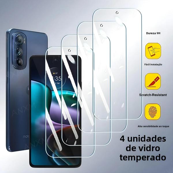 Imagem de Protetores De Tela Motorola Moto Edge 4 Unidades De Vidro Temperado Para Edge 30 20 Neo Lite pro G