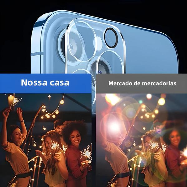 Protetores de Vidro HD para Câmera Traseira do iPhone 13, 14, 11 e 12 Pro Max (4 Unidades) Imagem de Protetores de Vidro HD para Câmera Traseira do iPhone 13, 14, 11 e 12 Pro Max (4 Unidades)