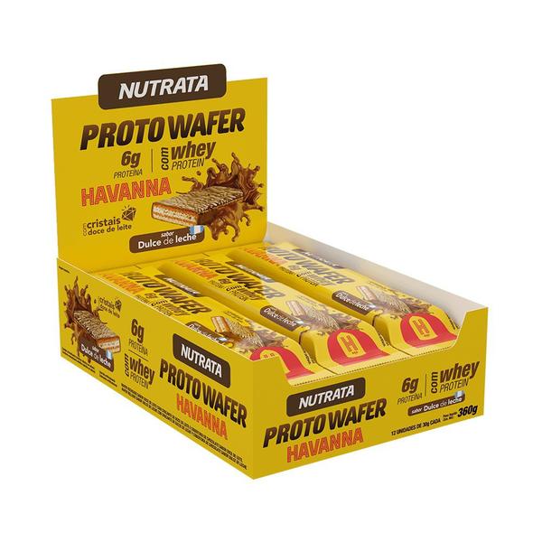 Proto Wafer Doce de Leite Havanna - Nutrata 12 un. Imagem de Proto Wafer Doce de Leite Havanna - Nutrata 12 un.
