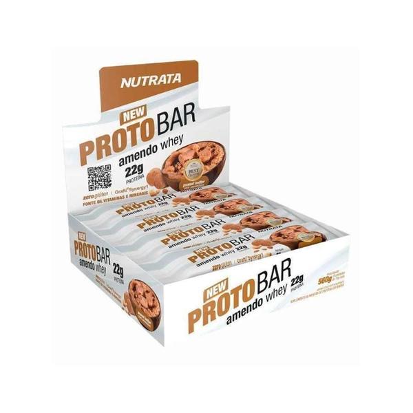 Imagem de Protobar Amendo Whey Nutrata 70G Display Com 8 Barras