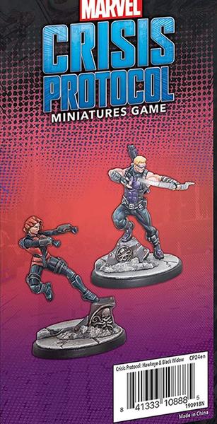 Imagem de Protocolo de Crise Marvel Hawkeye e Viúva Negra PERSONAGEM PACK  Miniaturas Jogo de Batalha  Jogo de Estratégia para Adultos e Adolescentes  Idade 14+  2 jogadores   Feito por Atomic Mass Games