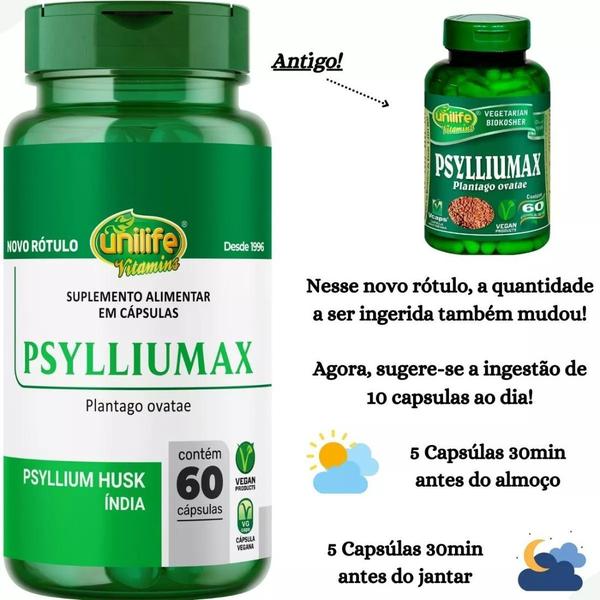 Imagem de Psylliumax Psyllium 60 cápsulas