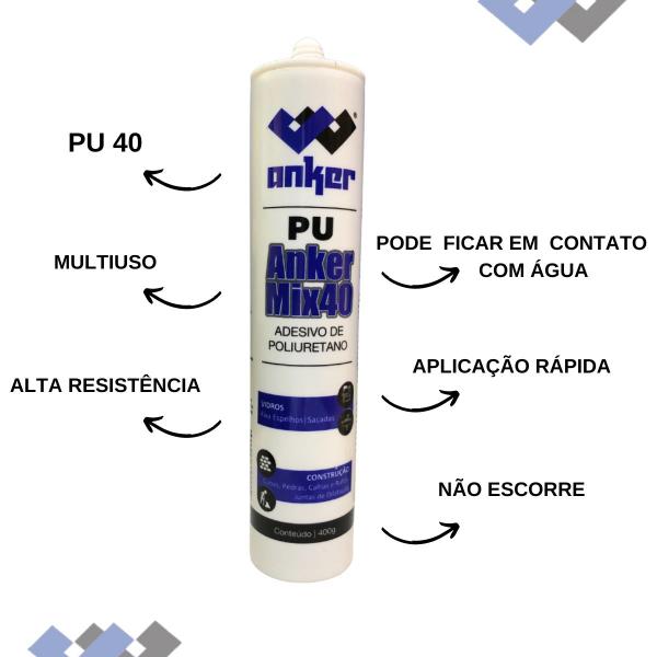 Imagem de PU 40 Trinca de Laje 400g Branco + Aplicador