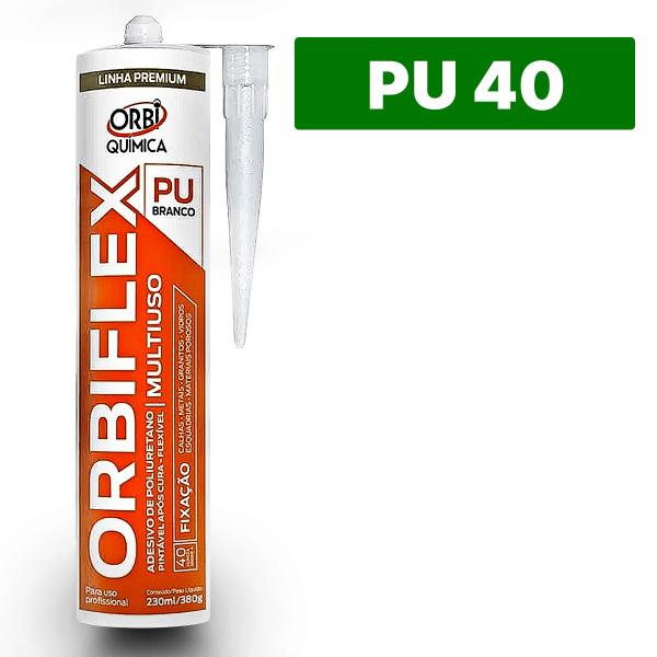 Imagem de PU40 Branco 280g Adesivo Silicone Vedação Cola PU para Construção Veda Calha Selante Poliuterano