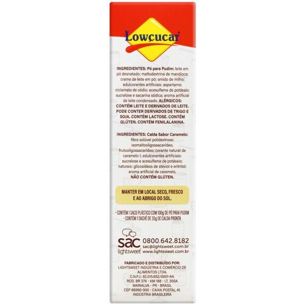 Pudim leite condensado calda pronta caramelo lowcucar 100g - Lowçucar Imagem de Pudim leite condensado calda pronta caramelo lowcucar 100g