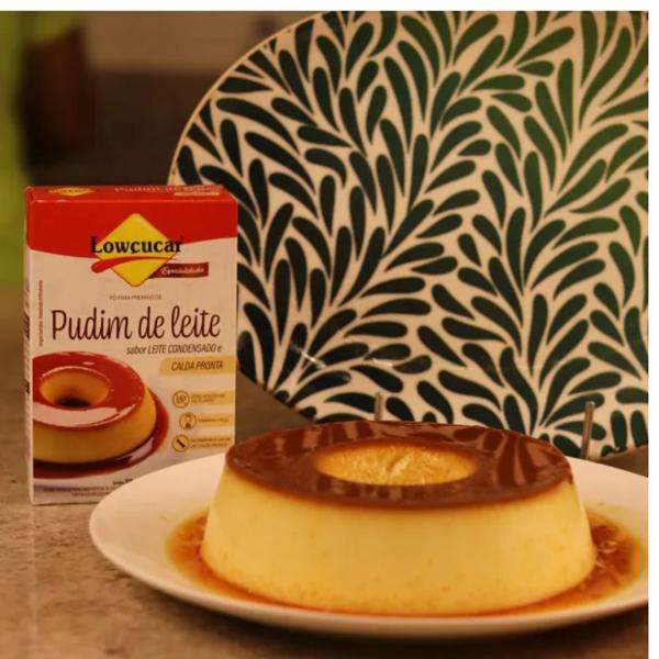 Pudim leite condensado calda pronta caramelo lowcucar 100g - Lowçucar Imagem de Pudim leite condensado calda pronta caramelo lowcucar 100g