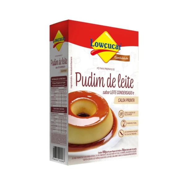 Pudim leite condensado calda pronta caramelo lowcucar 100g - Lowçucar Imagem de Pudim leite condensado calda pronta caramelo lowcucar 100g