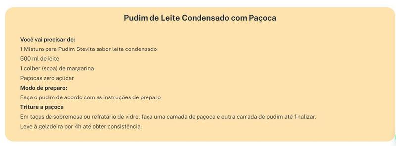 Pudim Sabor Leite Condensado Zero Açucar 100g - Steviafarma Imagem de Pudim Sabor Leite Condensado Zero Açucar 100g