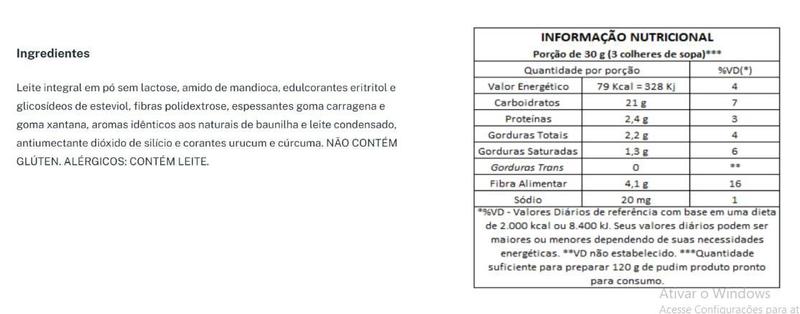 Pudim Sabor Leite Condensado Zero Açucar 100g - Steviafarma Imagem de Pudim Sabor Leite Condensado Zero Açucar 100g