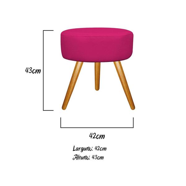 Imagem de Puf Puff Banqueta Sofia Pink Suede -  AM Decor