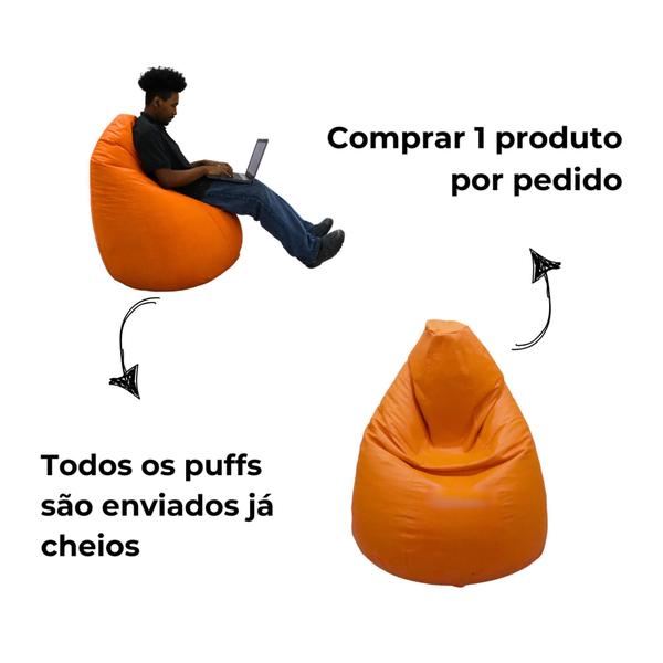 Imagem de Puff Almofadão Cheio Descanso Com Enchimento Material Sintético Para Eventos Gigante Grande