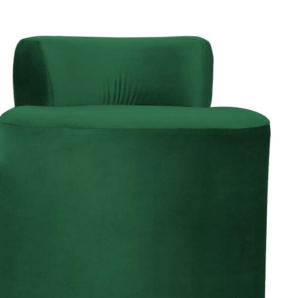 Imagem de Puff Athena Quarto Veludo Verde - Belliv Decor