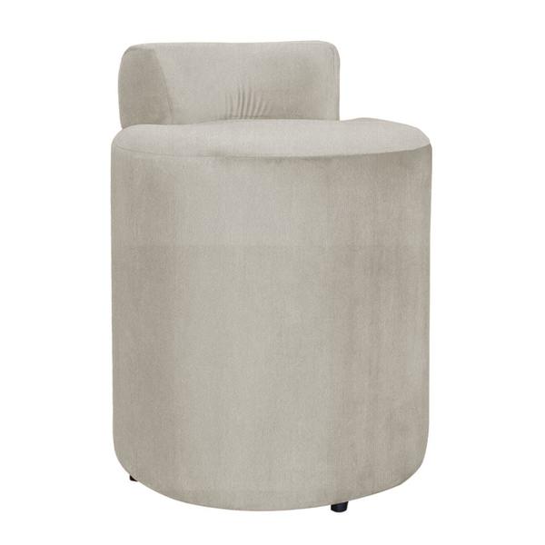 Imagem de Puff Athena Suede Bege - Belliv Decor