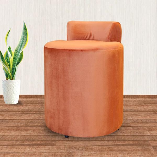 Imagem de Puff Athena Veludo Terracota - Vallisa Decor