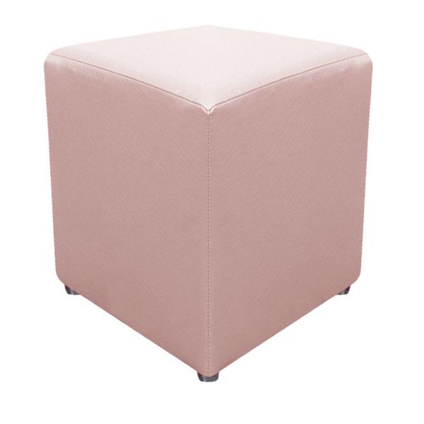 Imagem de Puff Banqueta Decorativo Dado Sala de Espera Recepção Quarto Suede Rosê - DAMAFFÊ MÓVEIS