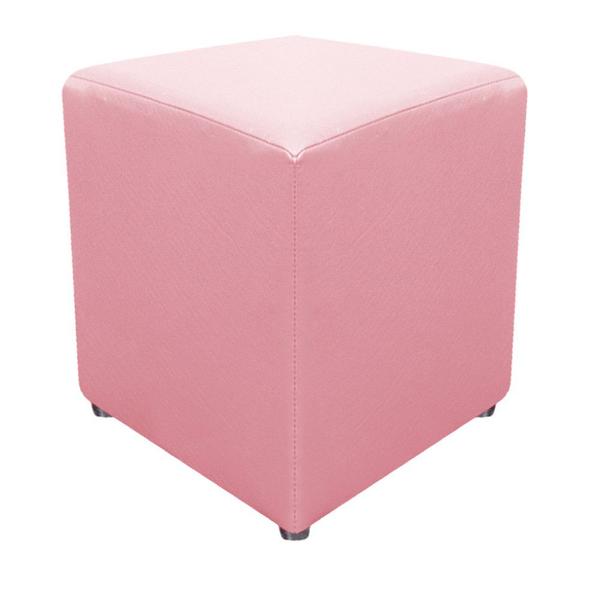 Imagem de Puff Banqueta Decorativo Dado Suede Rosa Bebê - DAMAFFÊ MÓVEIS