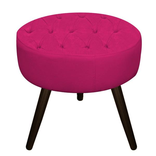 Imagem de Puff Banqueta Nanda Palito Tabaco Decor Sala de Espera Quarto Suede Pink - DAMAFFÊ MÓVEIS