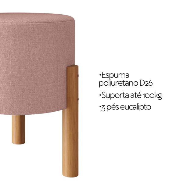 Imagem de Puff banqueta redondo suede conforto camarim - 6 cores