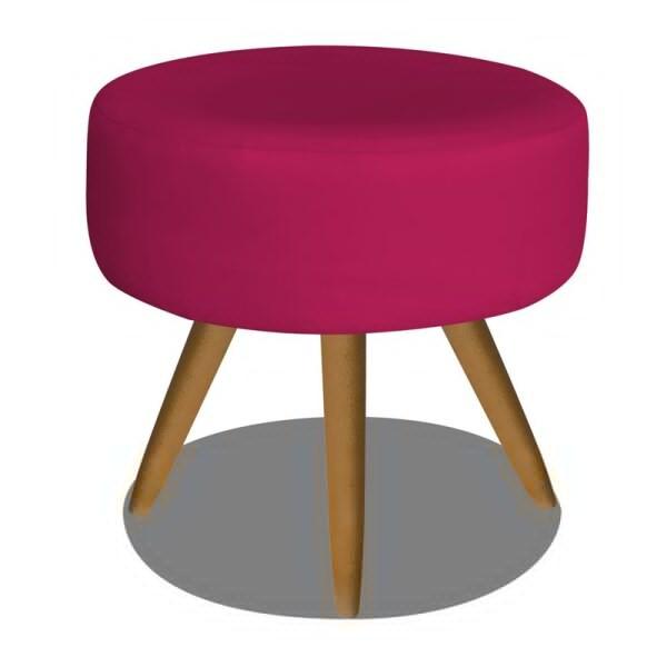 Imagem de Puff Banqueta Sofia Decorativo material sintético Pink - DAMAFFÊ MÓVEIS