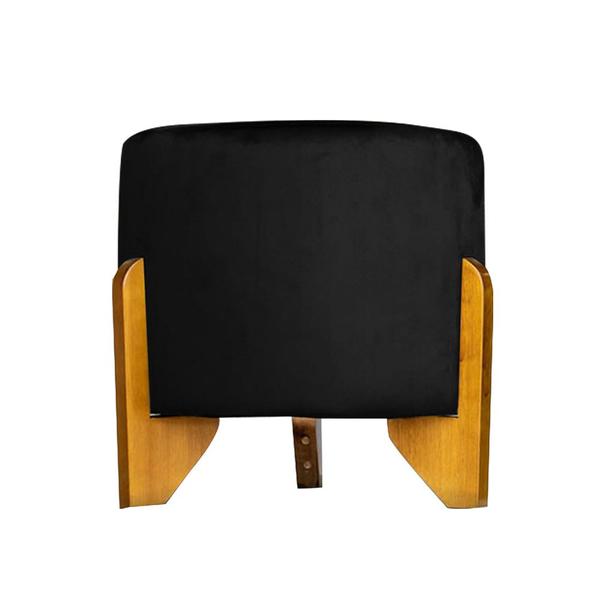 Imagem de Puff Banqueta THOR Luxo Decorativo  - Suede Preto