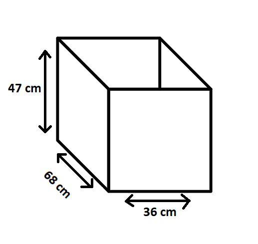 Imagem de Puff baú retangular decorativo  68 cm - marrom - 100% mdf